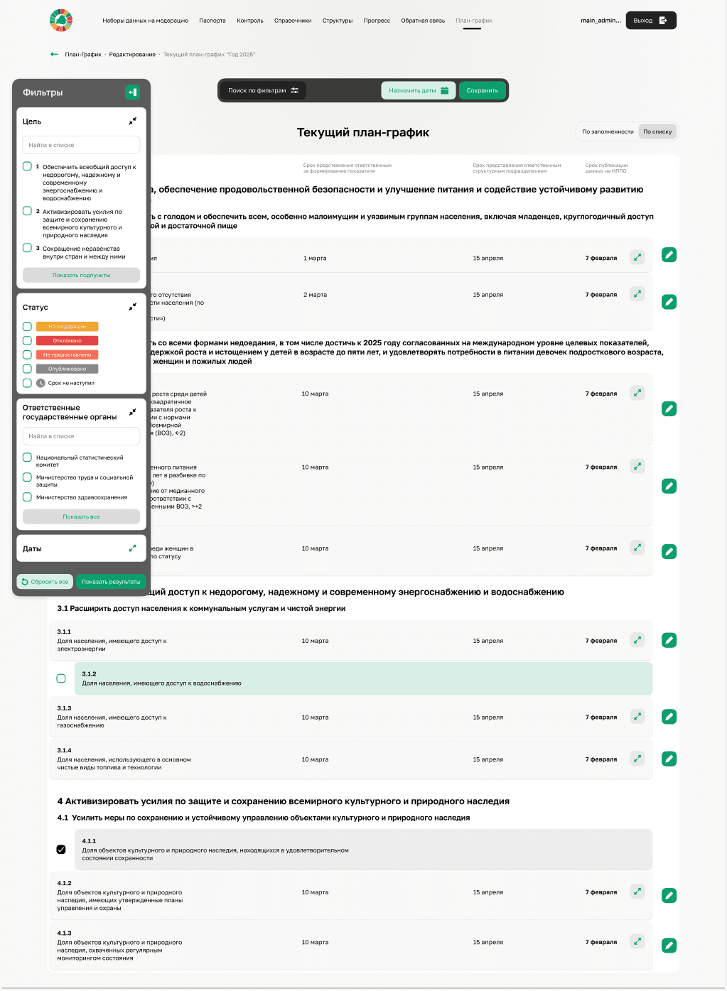 Главная страница проекта